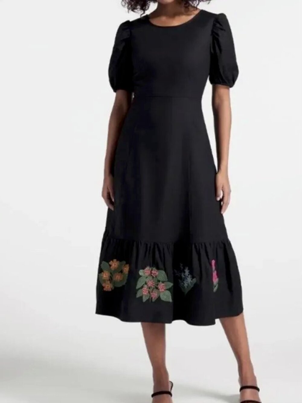 Princess Highway Embroidered Floral Midi Dress